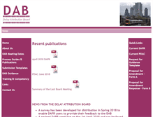 Tablet Screenshot of delayattributionboard.co.uk